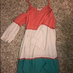 open shouldered dress